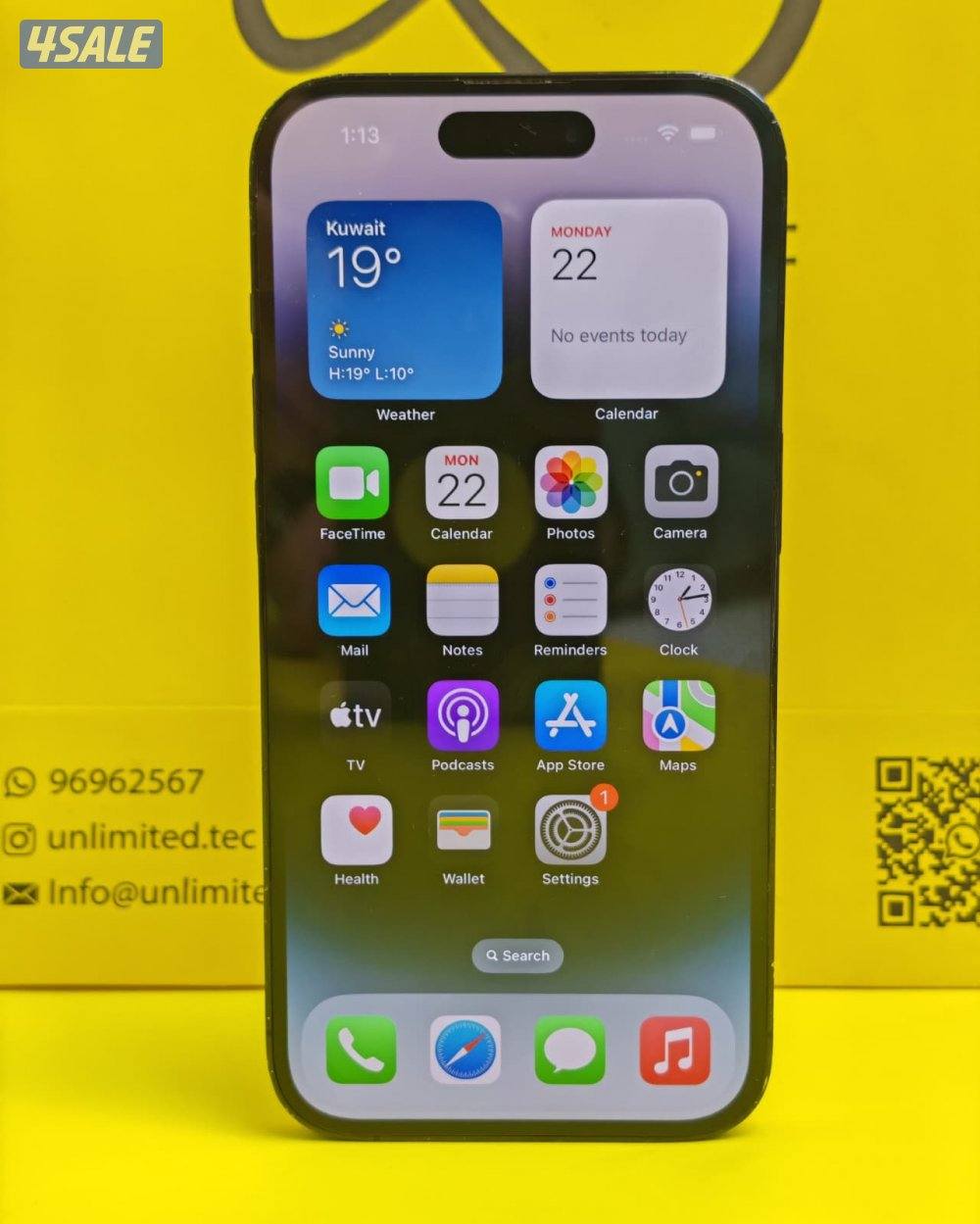 ايفون 14 برو أسود iPhone 14 Pro 256GB Space Black3