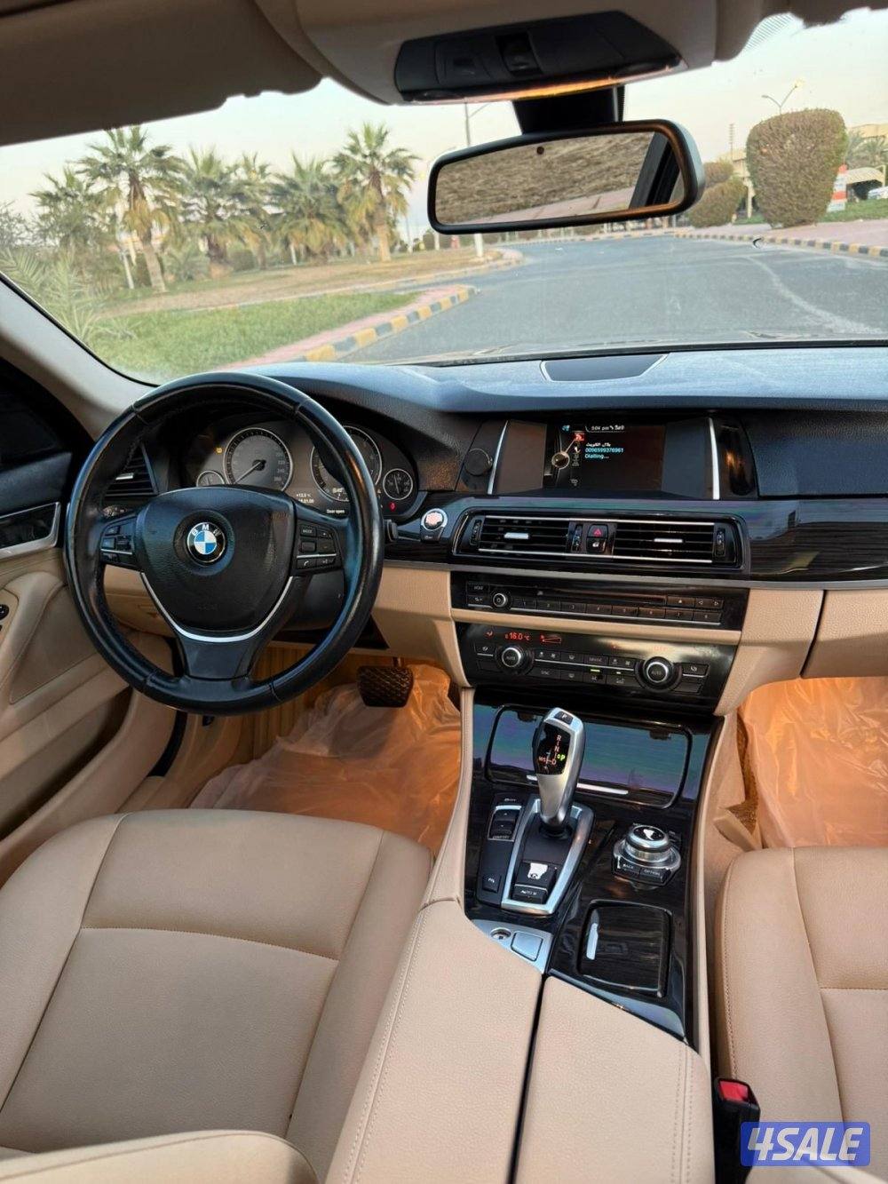 بي ام 520i موديل 2016 شرط الفحص والنظافه بحاله ممتازه جداً13