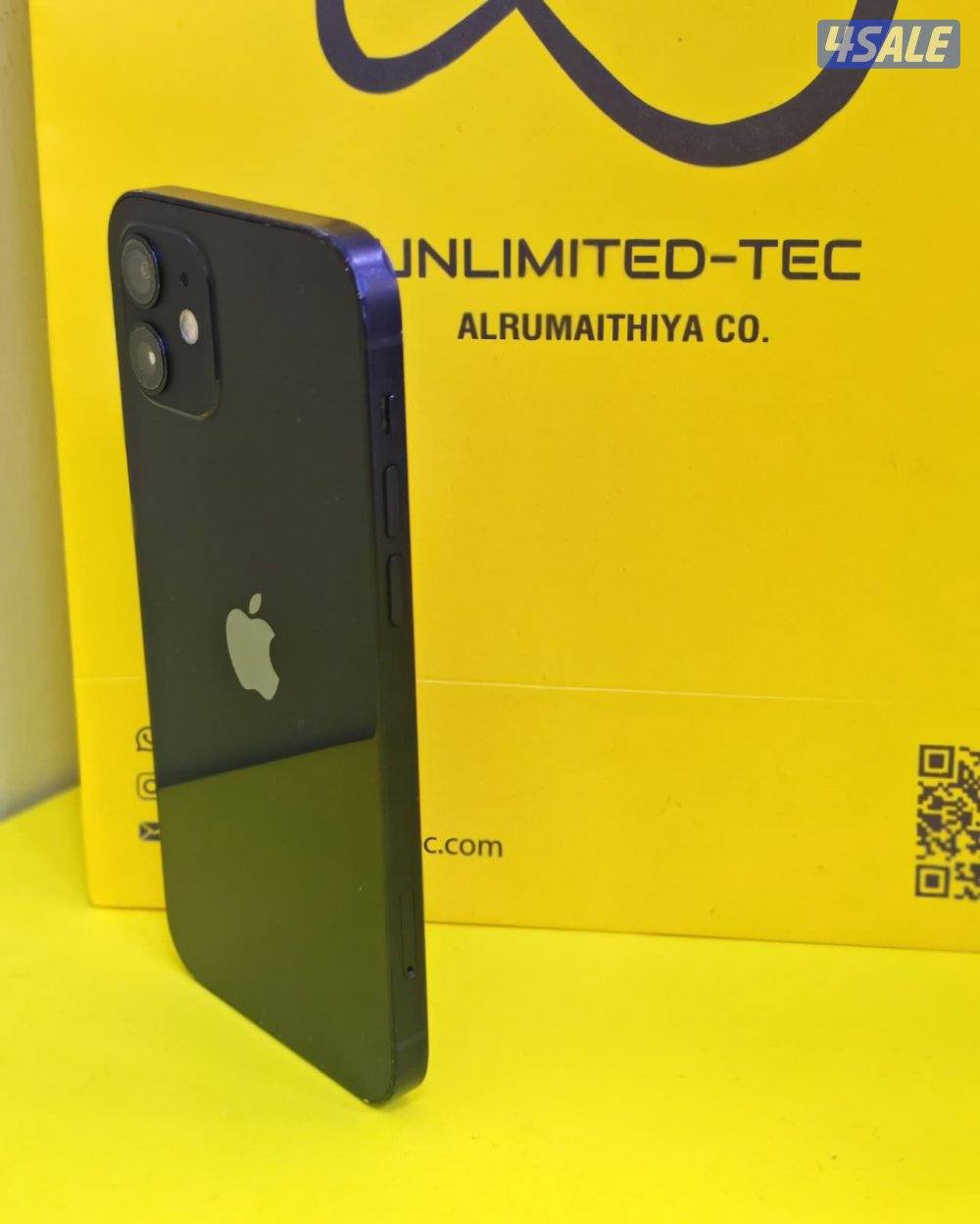 ايفون 12 – 128 جيجا – أسود – نسبة البطارية 77% iPhone 12 128GB Black5