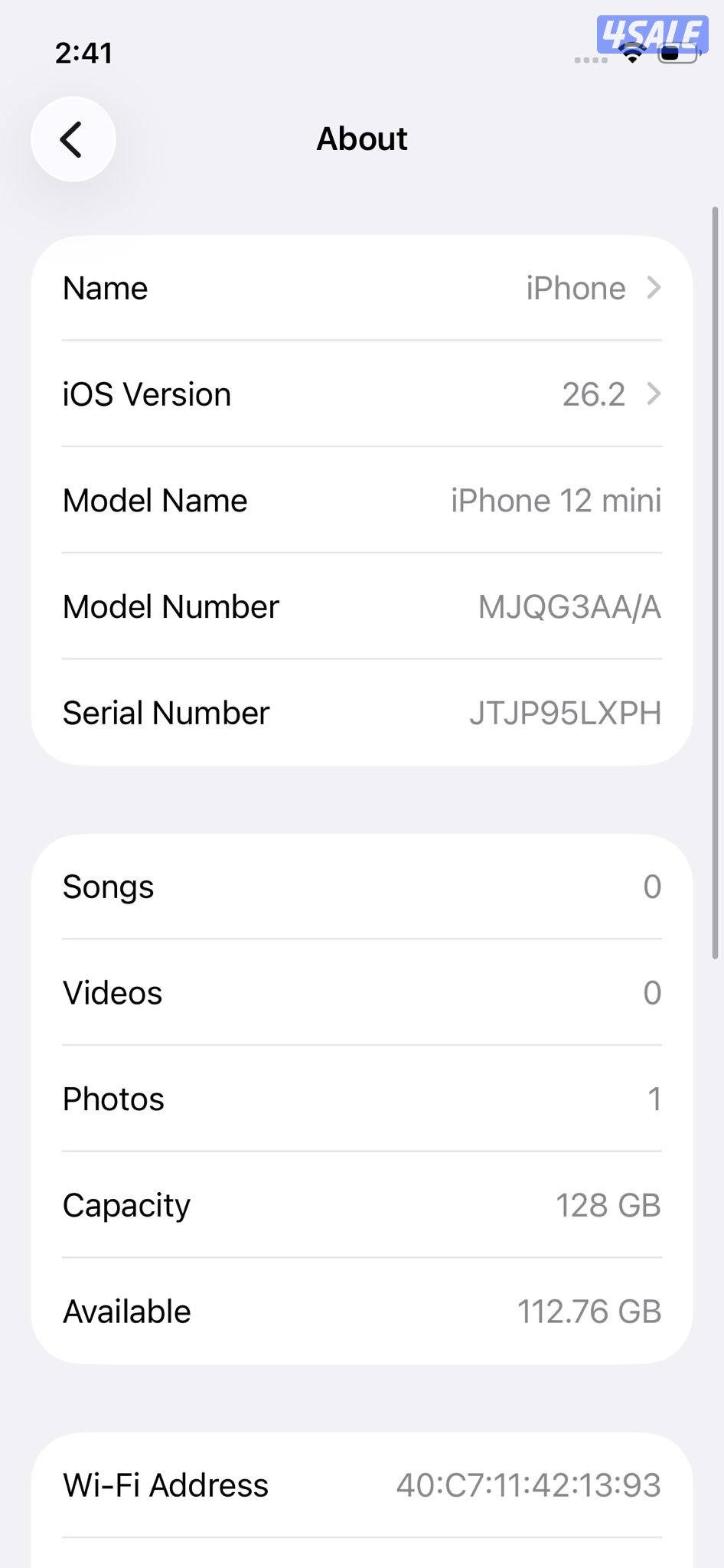 ايفون 12 ميني بنفسجي iPhone 12 Mini 128GB Purple8