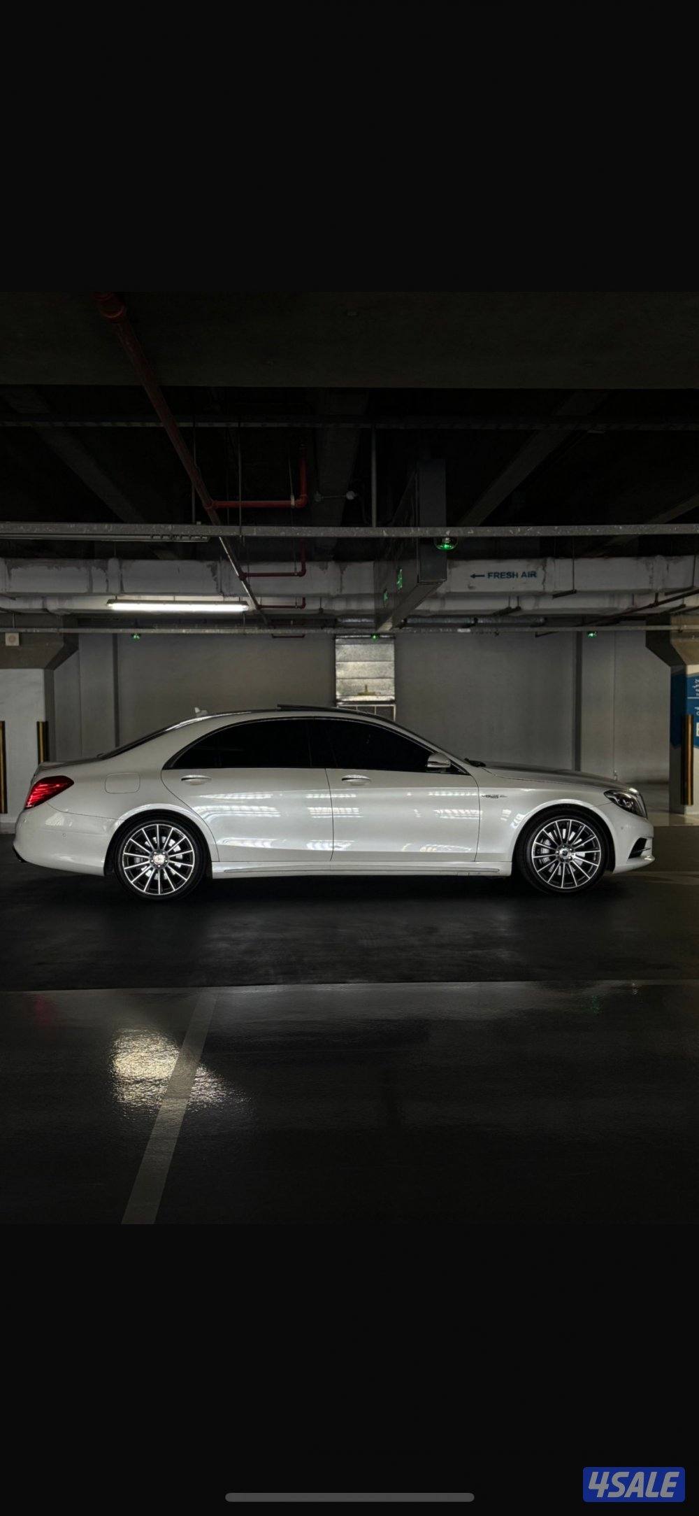 للبيع مرسيدس موديل 2014 حجم 500 لارج ماشي 206 اربع فصوص شرط الفحص0