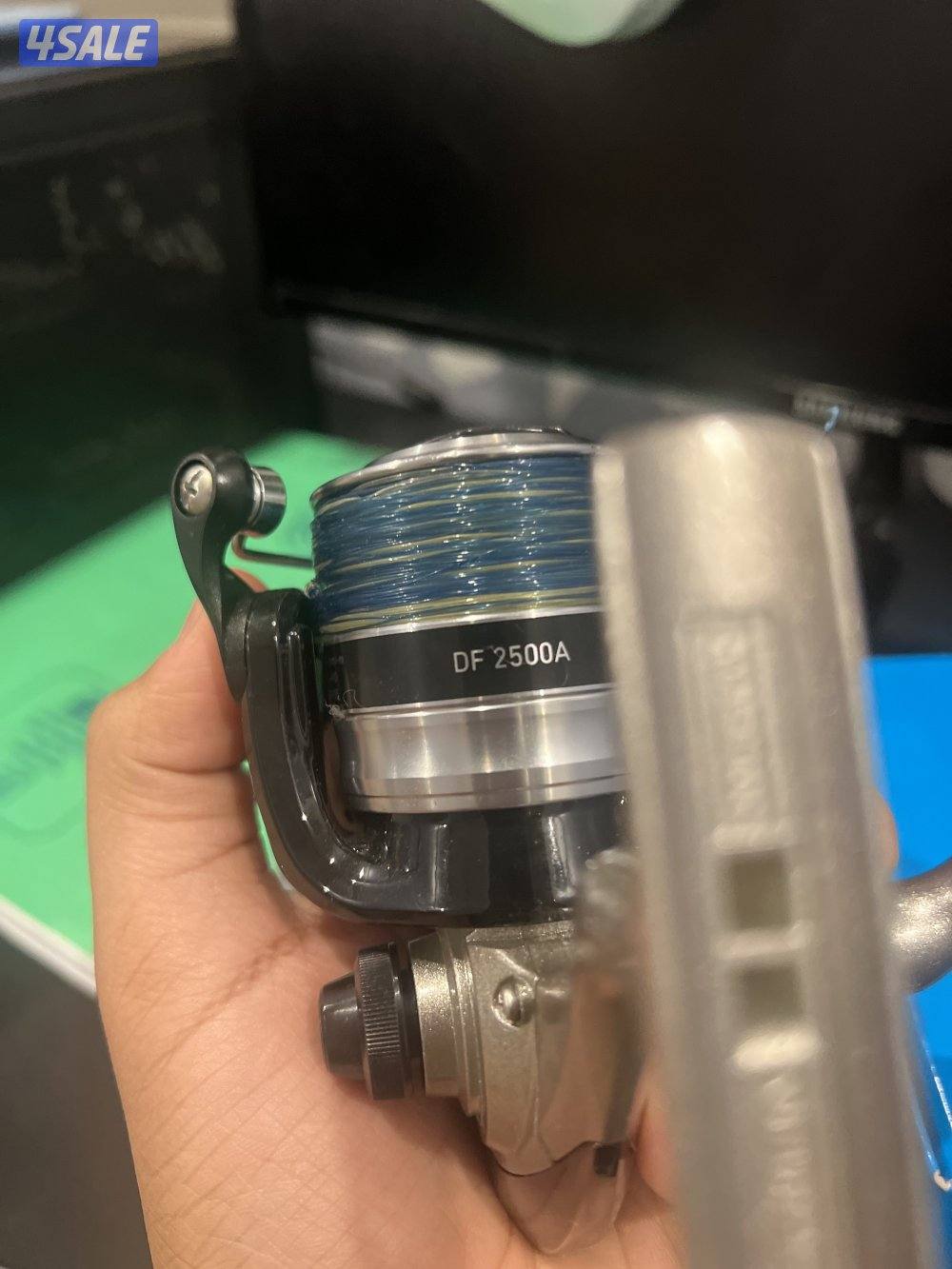 اداة صيد DAWA DF2500A/مع قصبة overbearing (13.5) مع خيط حرير5