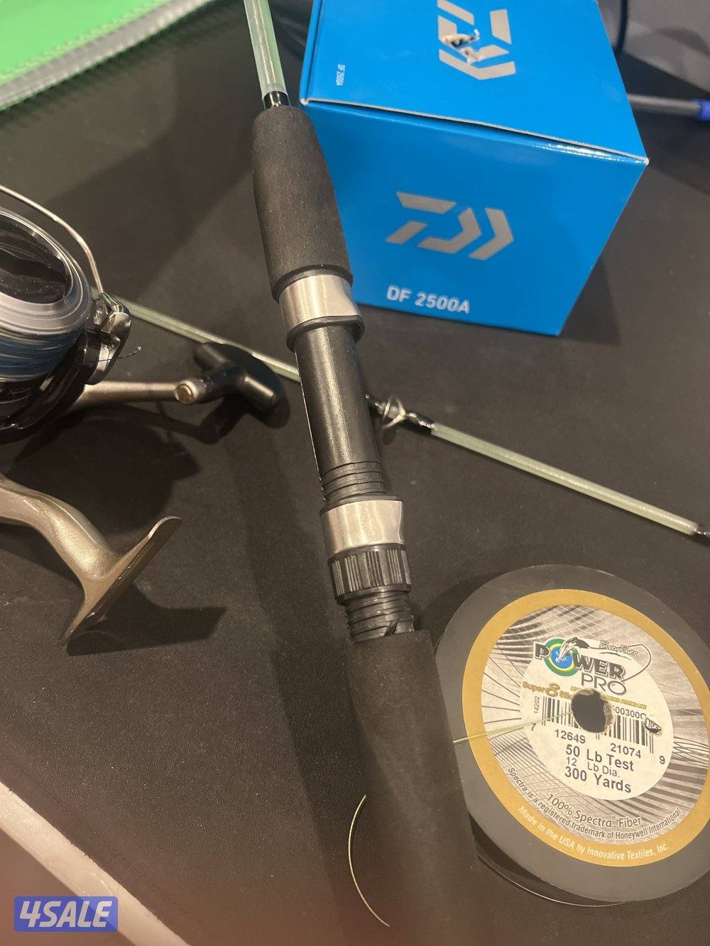 اداة صيد DAWA DF2500A/مع قصبة overbearing (13.5) مع خيط حرير7