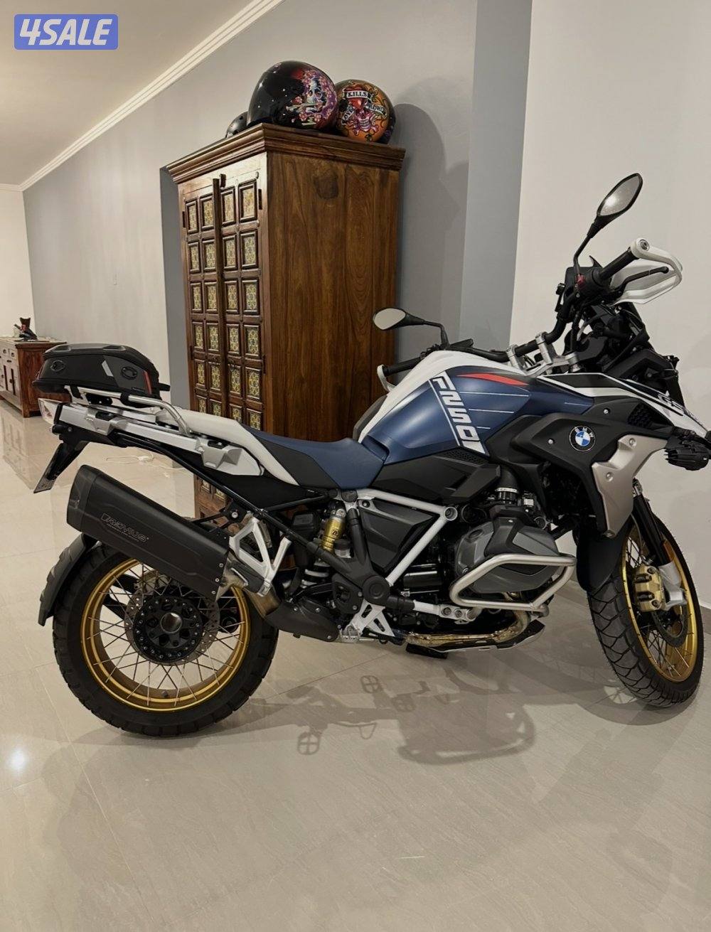 BMW GS 1250 Trophy Low Suspension BMW Vario Side Bags , Remus Exhaust1