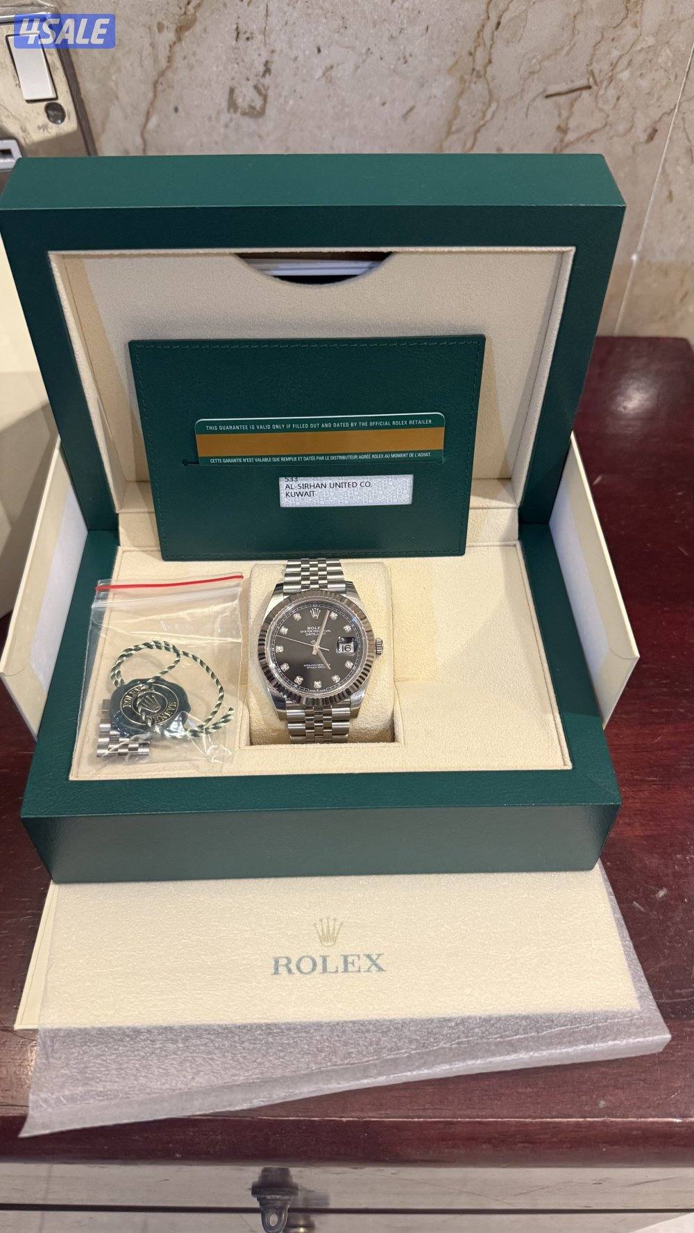 للبيع ساعة رولكس ديجت اللماس ميناء اسود0