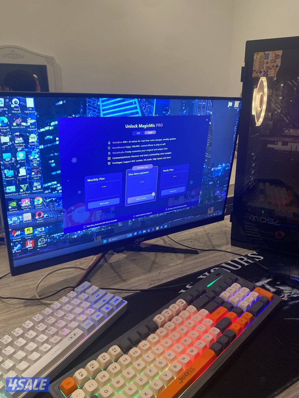 بي سي للبيع مع شامل اغراضه2