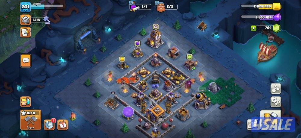 قريه كلاش اوف كلانس شبه ماكس تاون 15 فيه ازياء ملوك و للبيت مدفعو على8