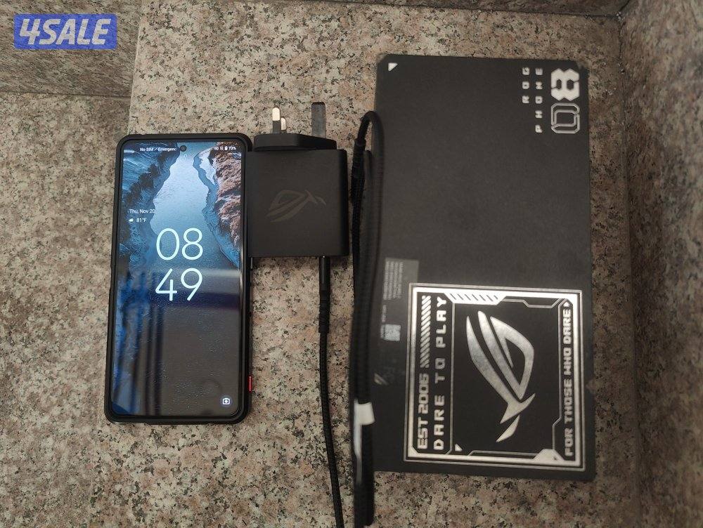 ASUS ROG 8 IN GOOD CONDITION
16 GB RAM 256 INTERNAL0