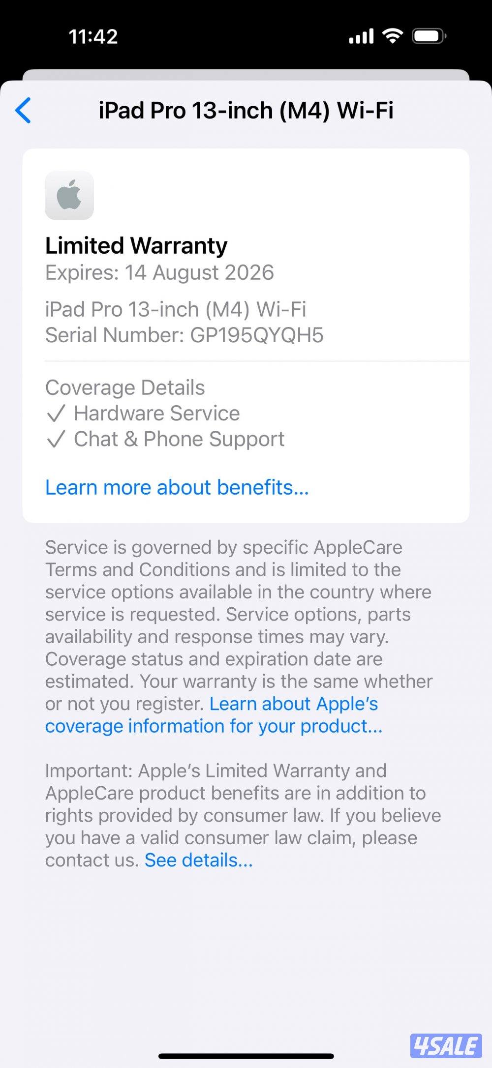 Apple iPad Pro 13”M4 512GB Wifi Silver Used!9