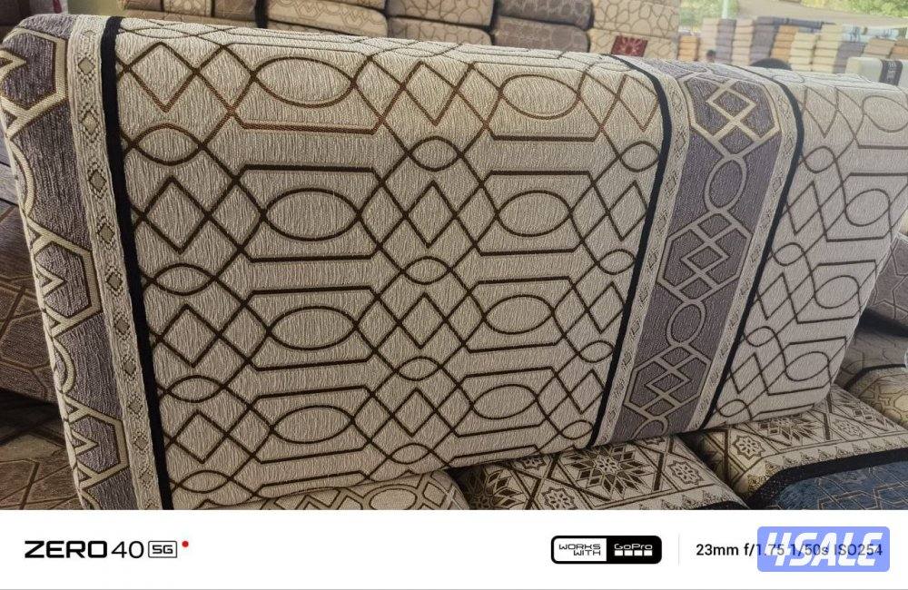 زوالي قص تركي مساند ضهر وتنجيد ونقشات حفر يدوي ورضيات باركية بلاستك 🇧7