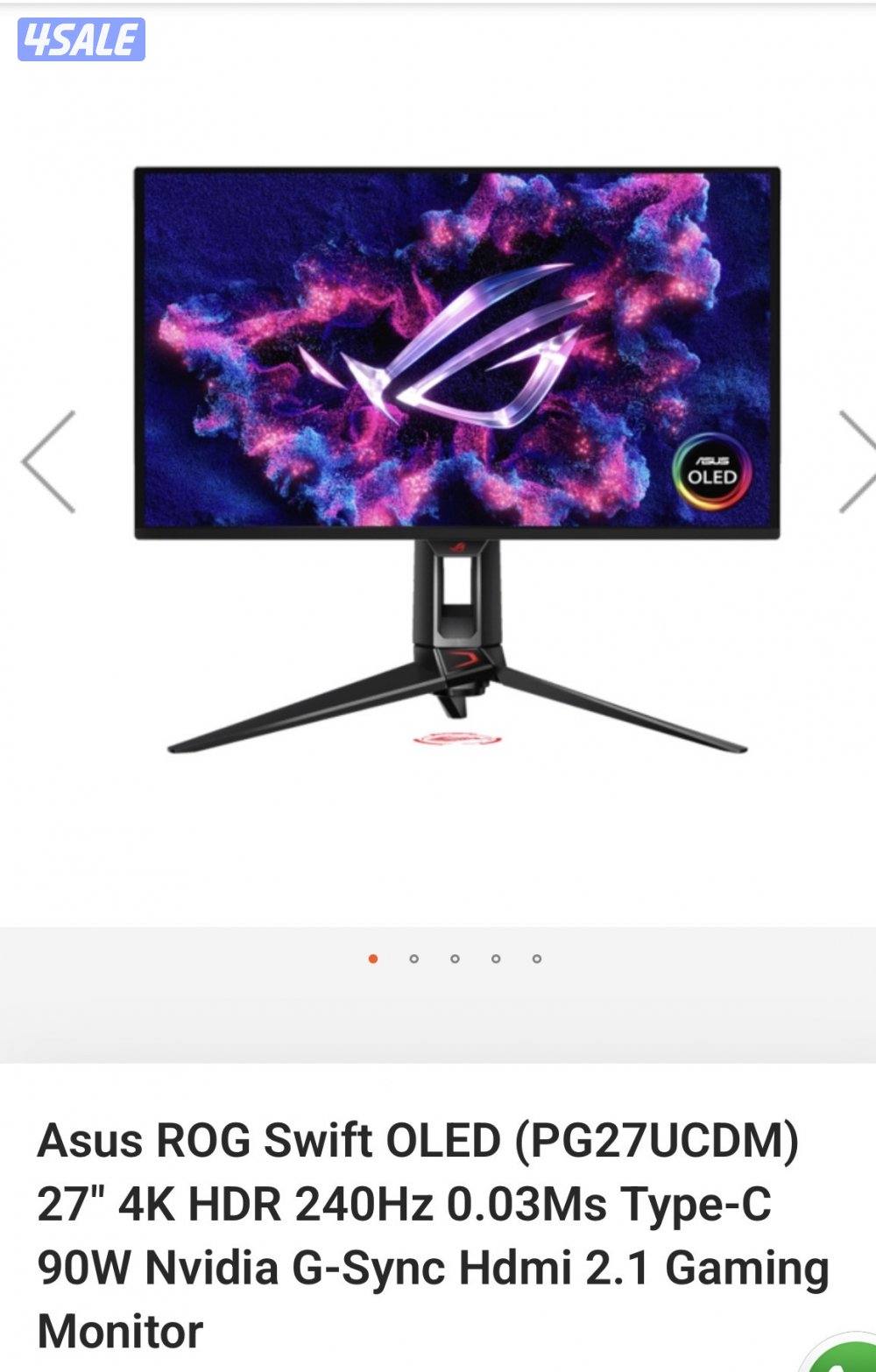4k oled monitor 240 hz  msi and asus0