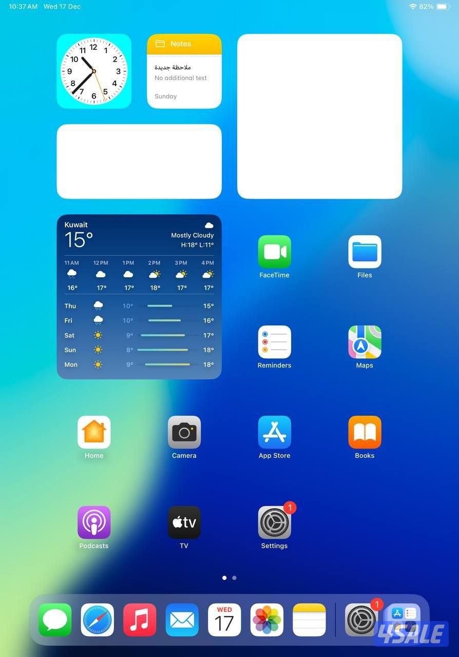 آيباد برو 11 انش رمادي iPad Pro 11-inch 128GB Gray (2nd Gen)9