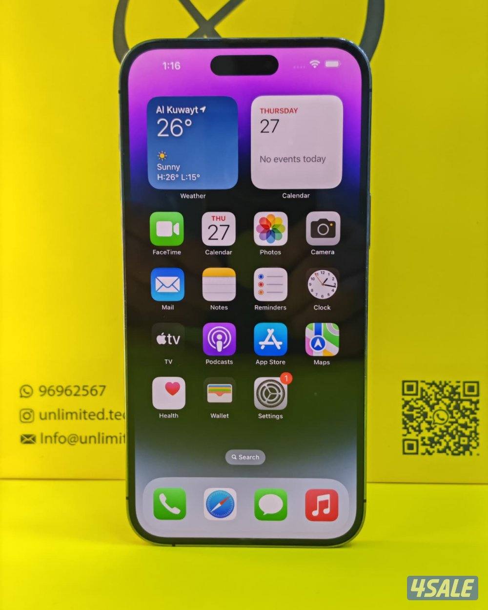 ايفون 14 برو ماكس بنفسجي iPhone 14 Pro Max 256GB Deep Purple7