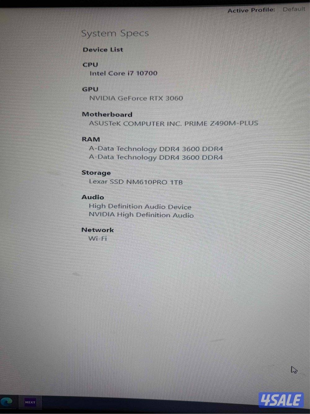 i7 10700 / RTX 30605