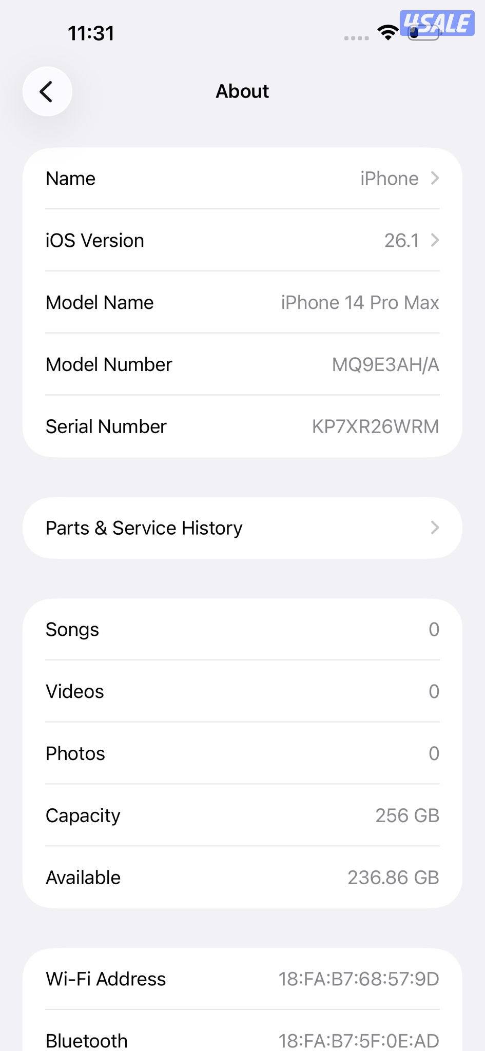 ايفون 14 برو ماكس بنفسجي iPhone 14 Pro Max 256GB Deep Purple7
