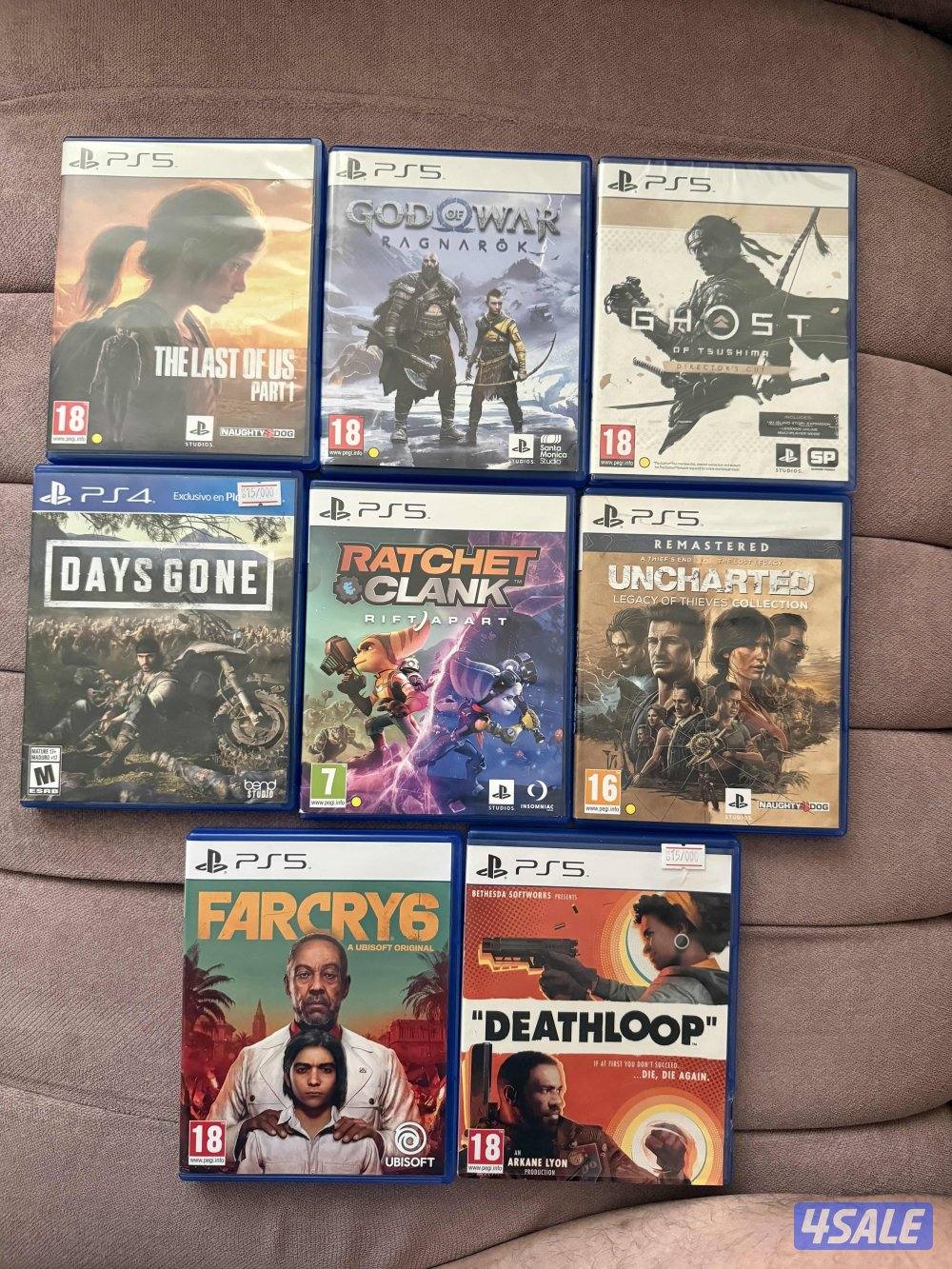 العاب ps5 جديد و مستعمل خفيف البيع لعدم الحاجة0