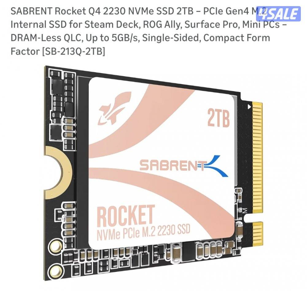 Ssd 2Tb m2 steam deck/asus rog ally/mini pc0