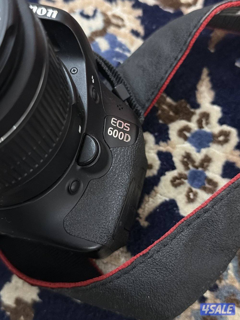 للبيع كاميرا كانون 600D معاها بطاريه اضافيه0