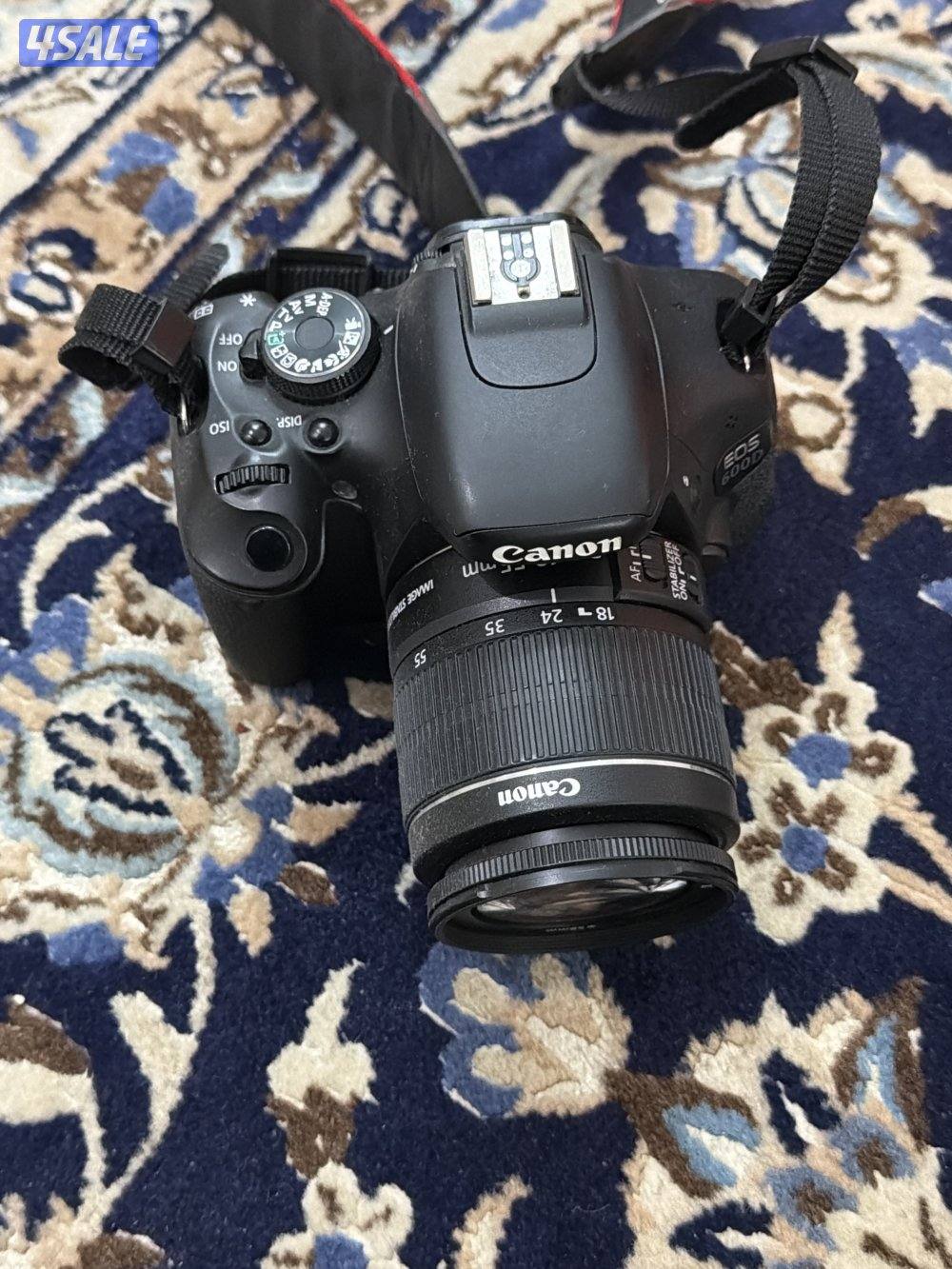 للبيع كاميرا كانون 600D معاها بطاريه اضافيه1