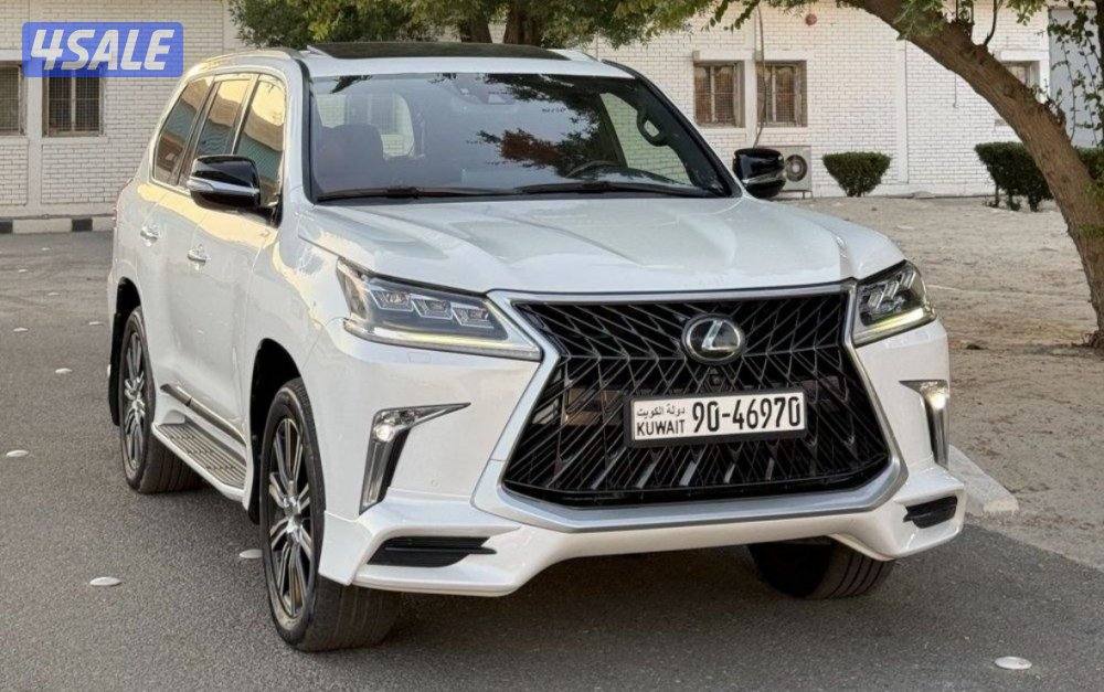 بيعة سريعة جيب لكزس lx570s سبورت ابيض داخل احمر كامل المواصفات0