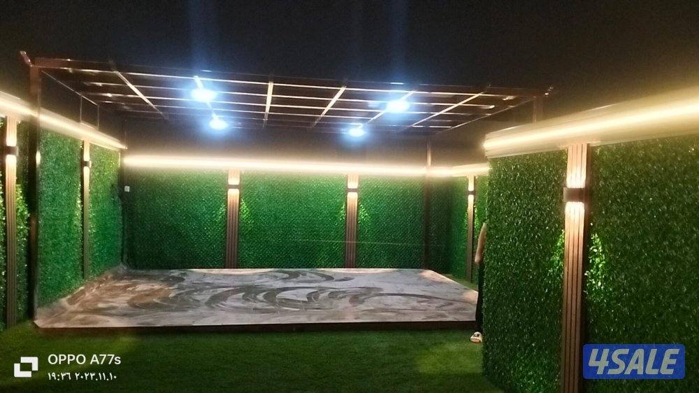 تنسيق وصيانة حدائق داخلية وعامه وتركيب التيل الصناعى والتيل الطبيعي وش3