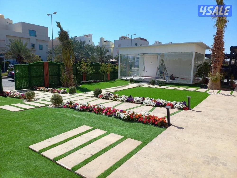 تنسيق وصيانة حدائق داخلية وعامه وتركيب التيل الصناعى والتيل الطبيعي وش5