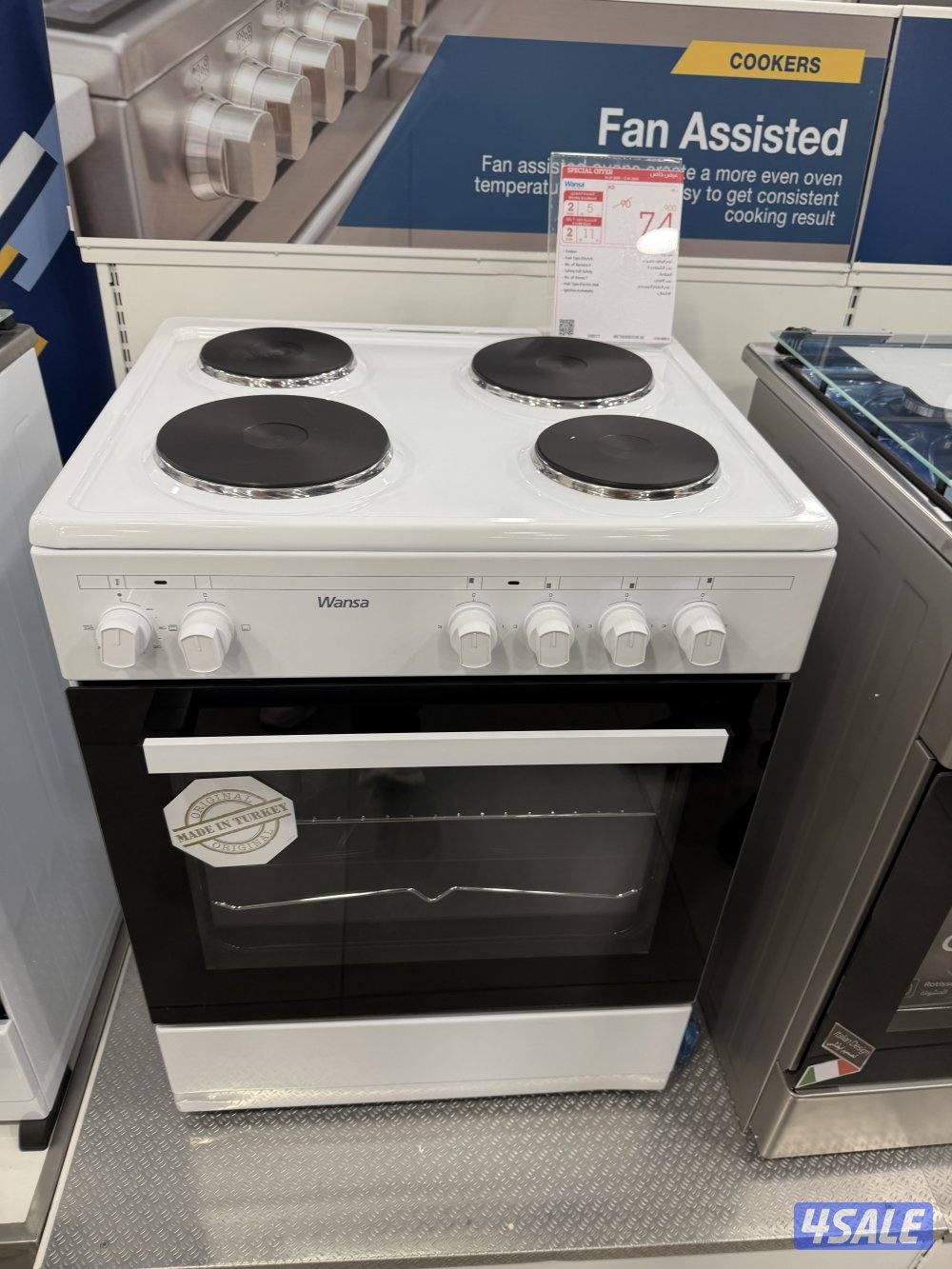 طباخ كهرباء جديد لم يستخدم 60x60 بفاتورة الشراء3