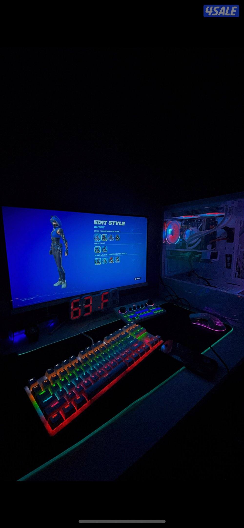 بي سي قيمنق كرت 4060معالج اي فايف جيل 12. 16جيجا رام4