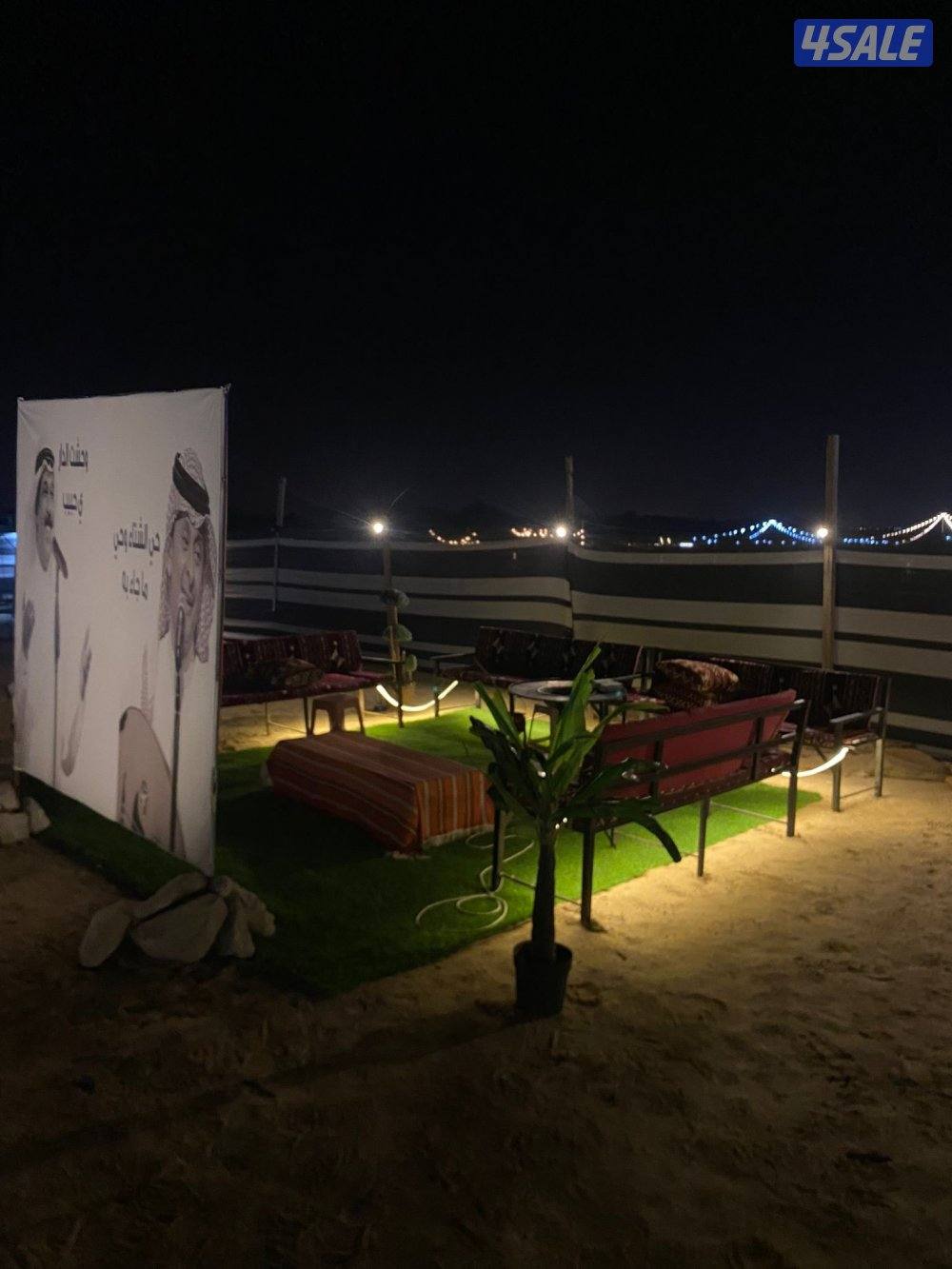 كشتة الوعود 🏕️ خيمه غنفات ٧/٤ خيمه٤/٤منام +قعده خارجيه +معدات شوي2