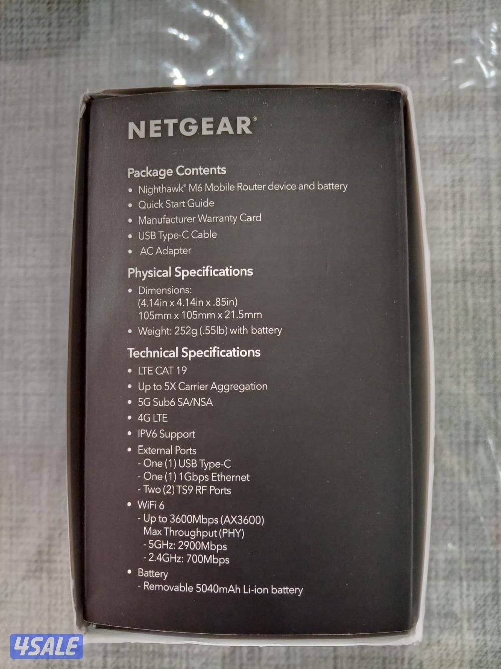 NETGEAR NIGHTHAWK M6 5G With Original Box (SERIOUS BUYERS)3