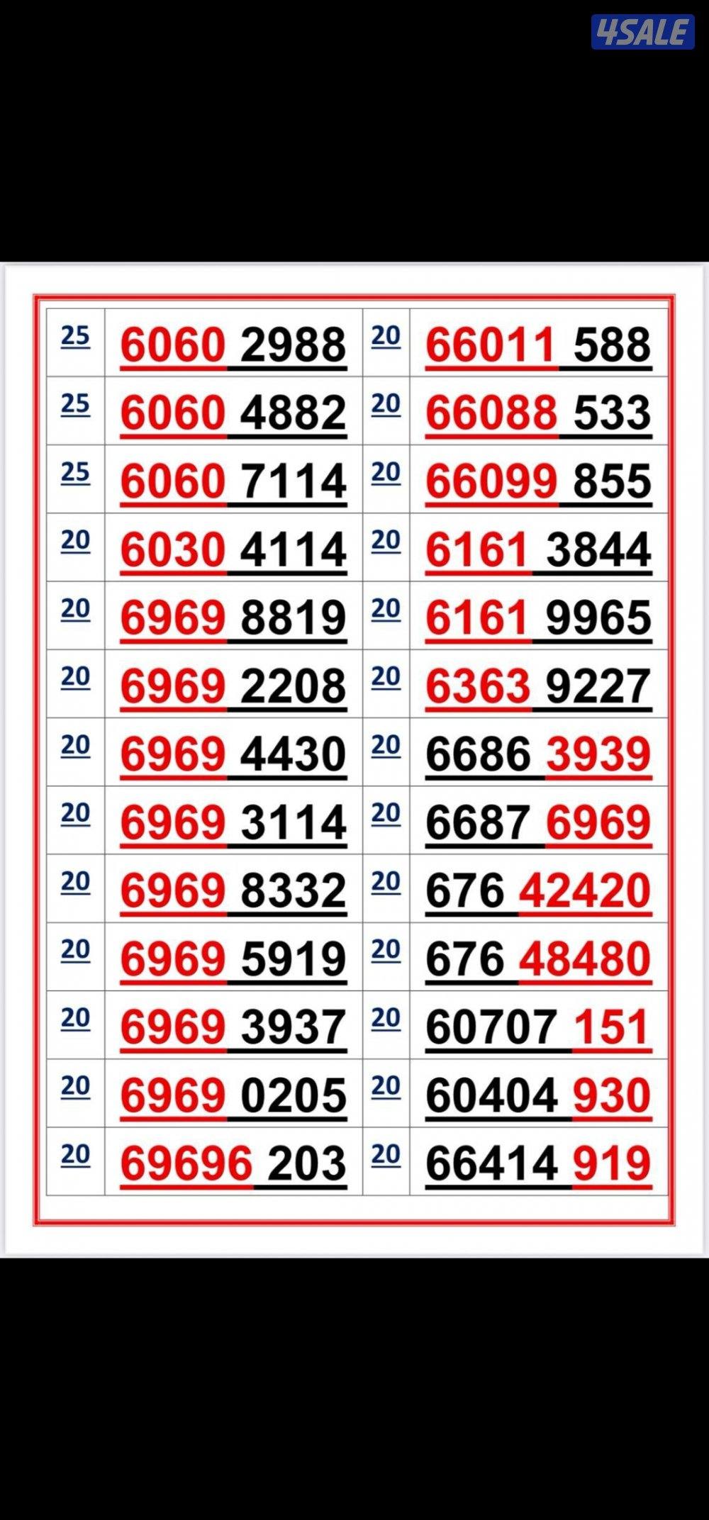 ارقام مميزه اوريدو stc4