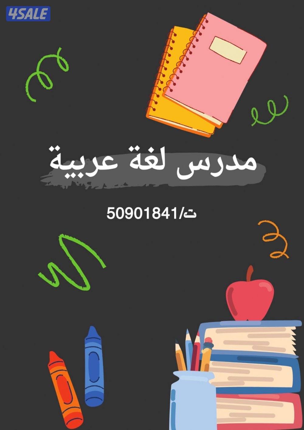معلم لغة عربية ( تأسيس- ابتدائي- متوسط- ثانوي)تطبيقي0