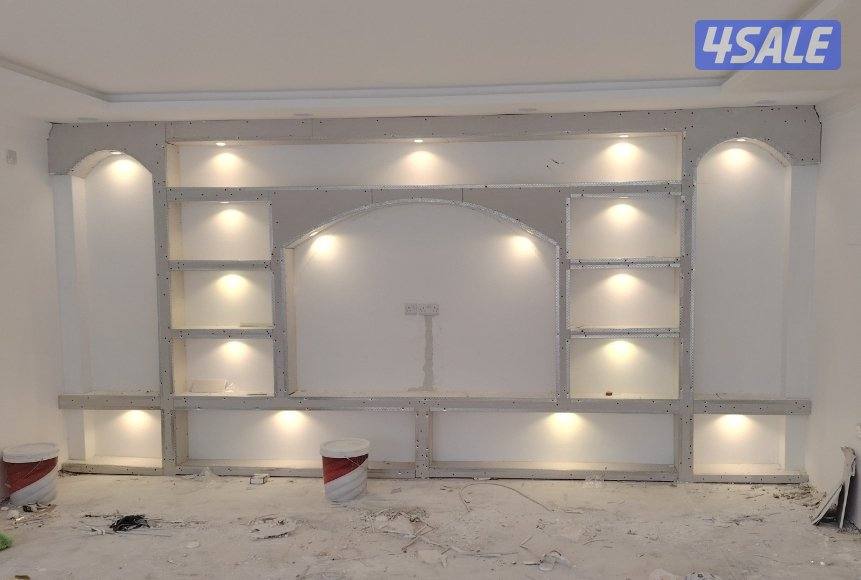 اصباغ وجبس بورد *ديكورات* بديل خشب ورخام* عازل اسطح/انسب الاسعار2