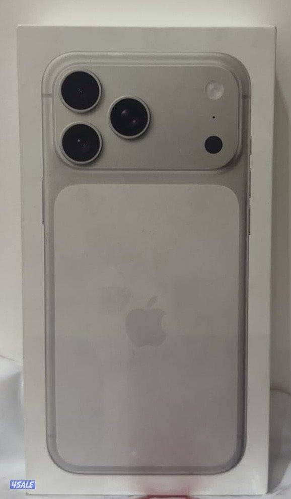 للبيع ايفون 17 برو ماكس 512 اللون سلفر جديد عربي انجليزي1