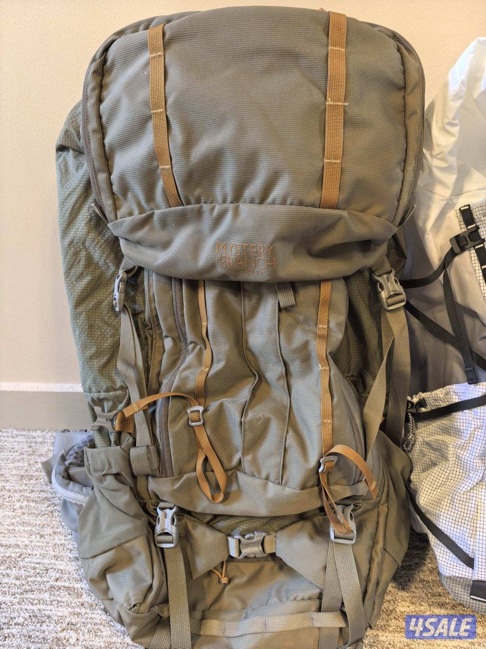 MYSTERY RANCH Backpack Gray Outdoor Tactical Pack Large Used0