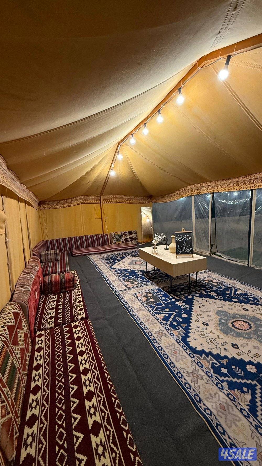 للايجار مخيم + استراحه2