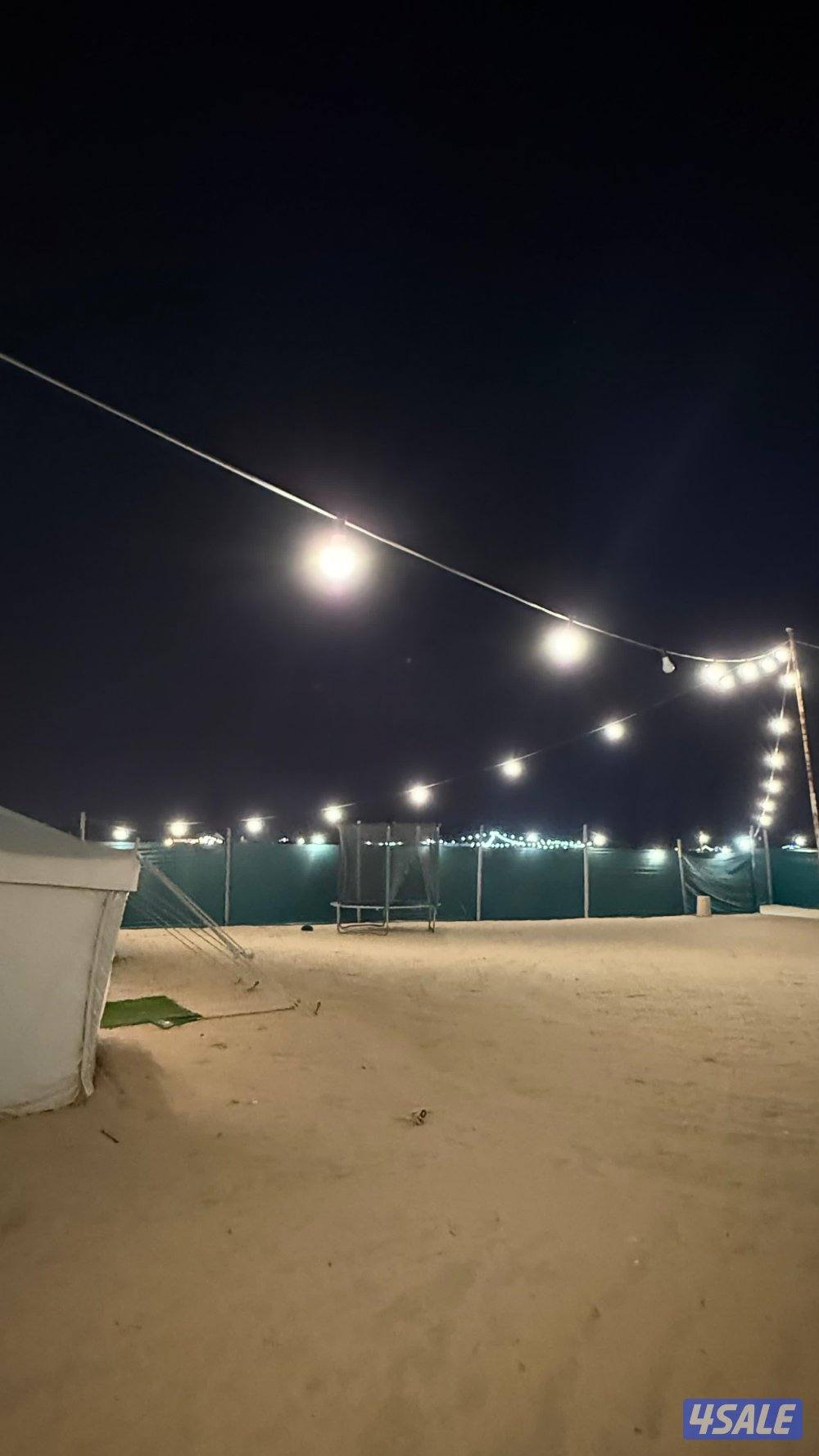 للايجار مخيم + استراحه3