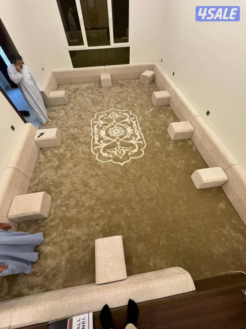 بيع وتركيب وتنجيد سجاد تركي وسعودي وتفصيل مساند ضهر وتركيب ارضيات بارك10