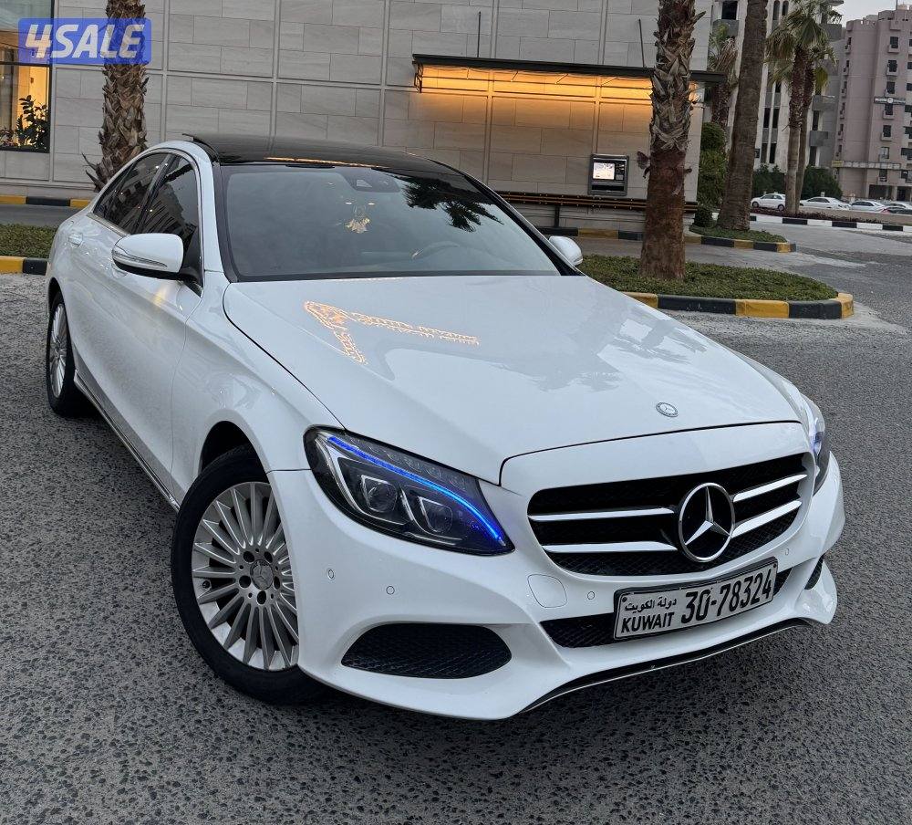 مرسيدس c200 موديل 2015 ماشي 124 الف0