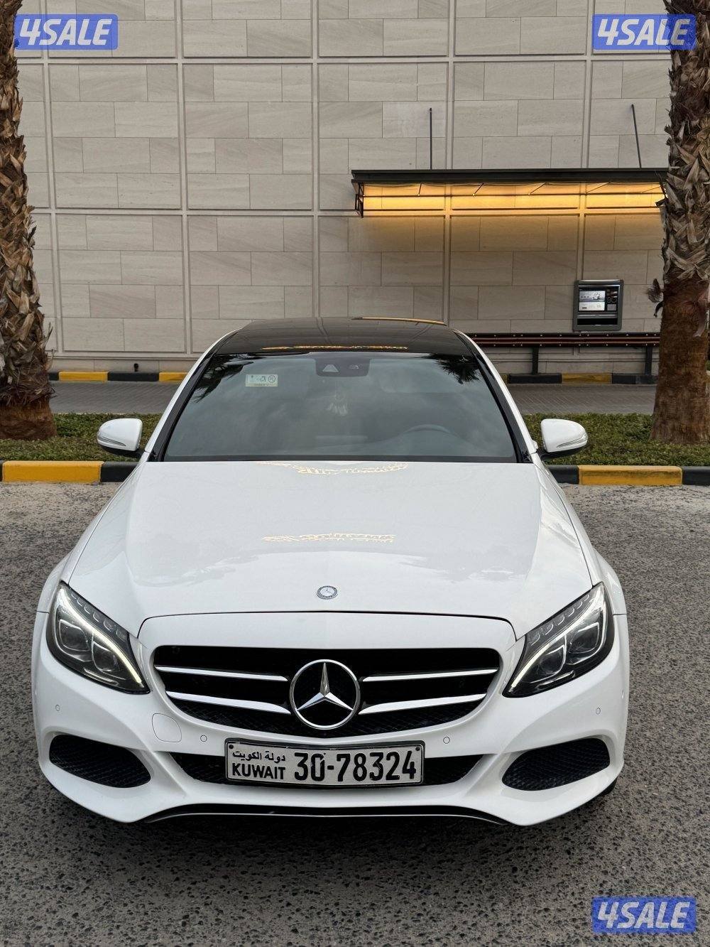 مرسيدس c200 موديل 2015 ماشي 124 الف2