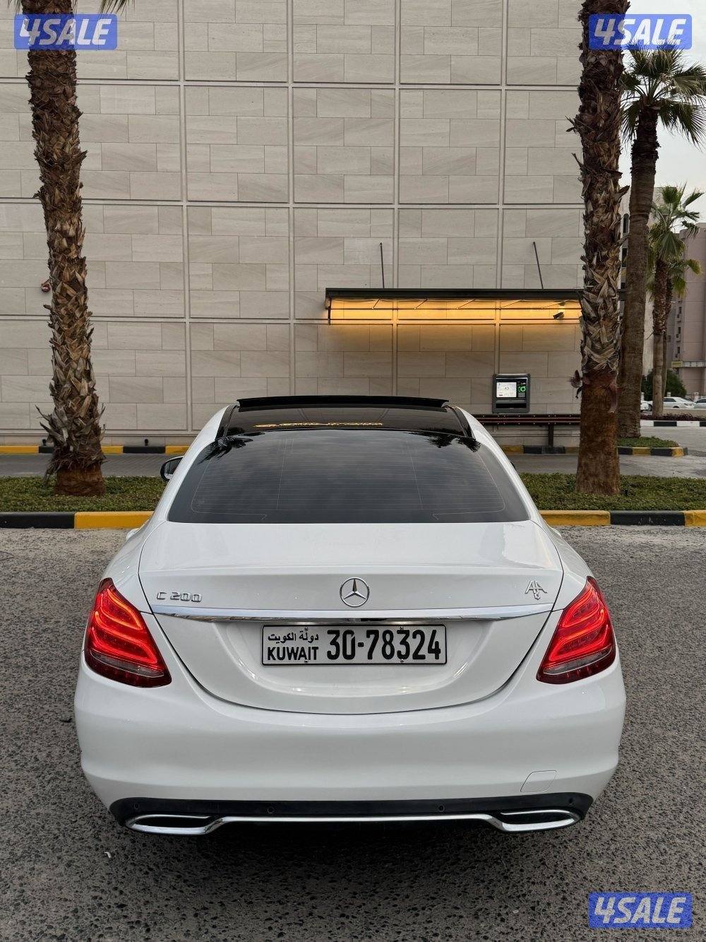 مرسيدس c200 موديل 2015 ماشي 124 الف3