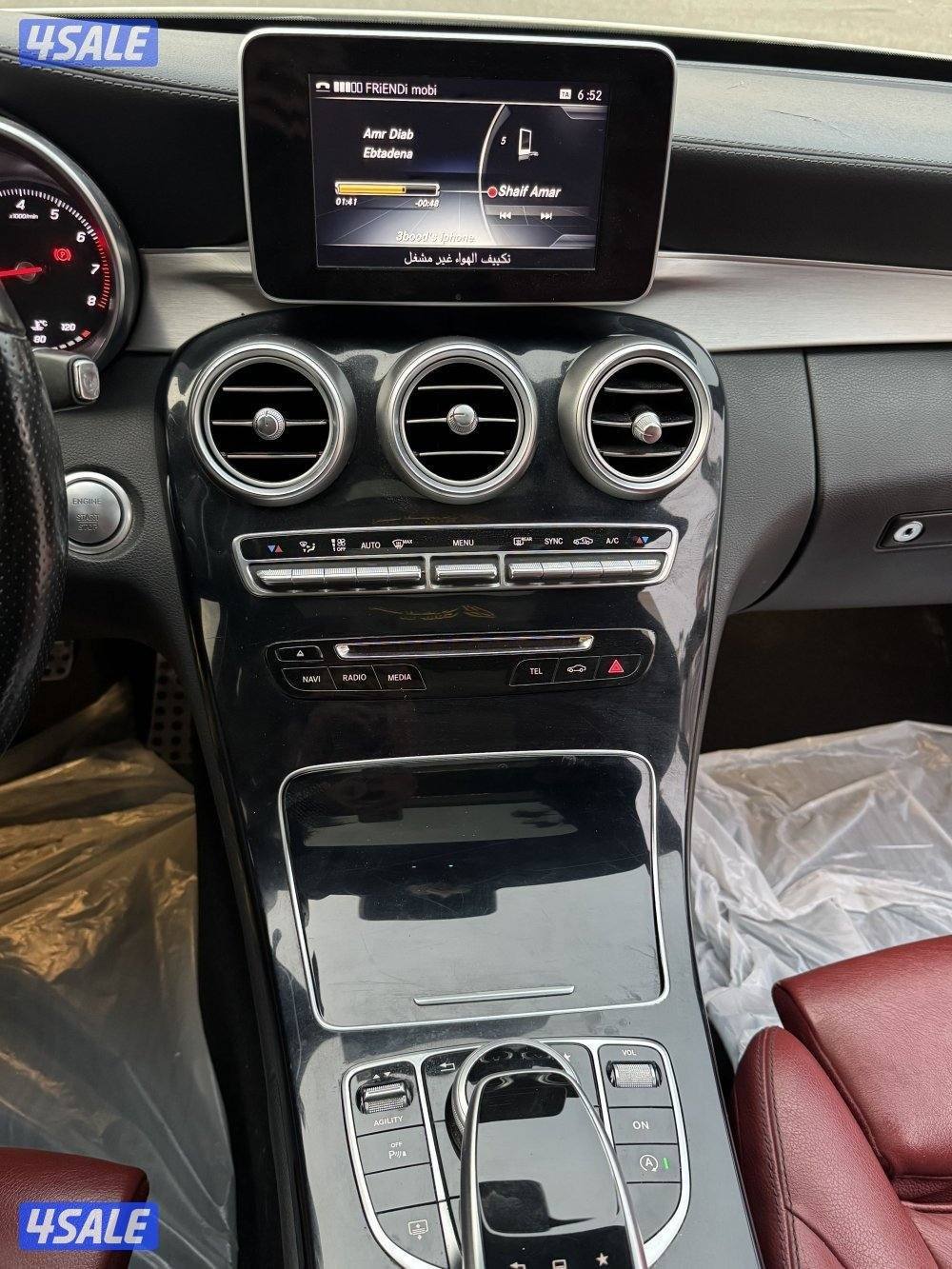 مرسيدس c200 موديل 2015 ماشي 124 الف7