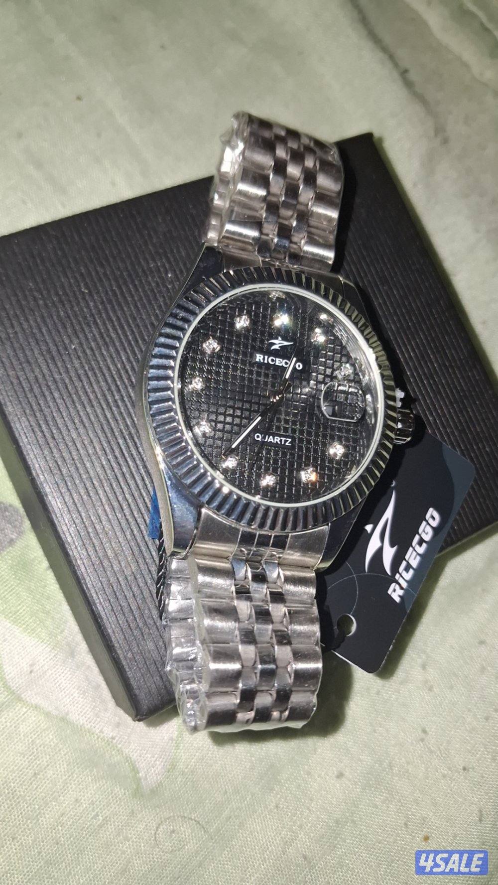ساعة ricecgo أصلية جديدة لون اسود0
