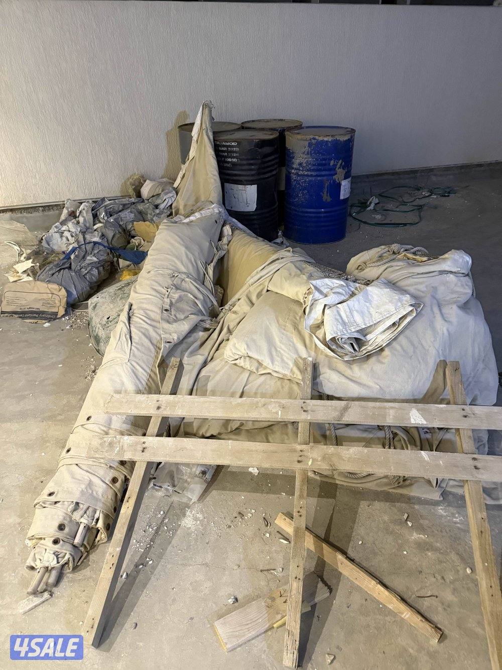 مخيم للبيع غير منصوب خيمة ٩/٥خيمة ٥/٥ حمام فيبر جلاس وتانكي ١٠٠٠وركايز3