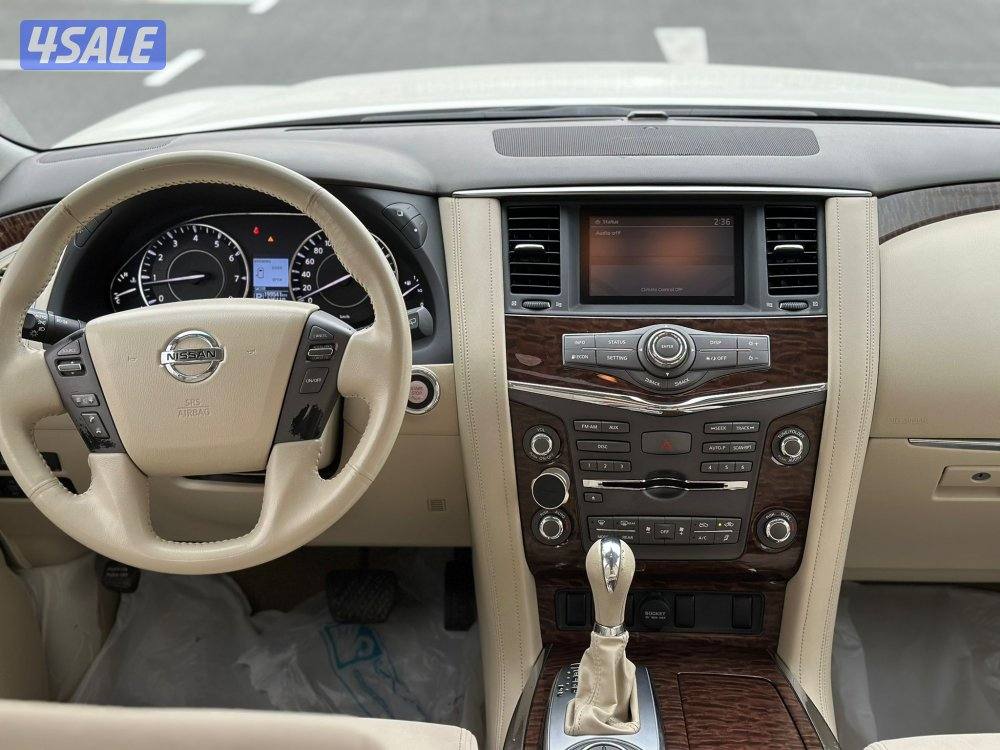 نيسان باترول SE موديل 2014 ابيض عداد ١٩٩ الف بحاله ممتازة5