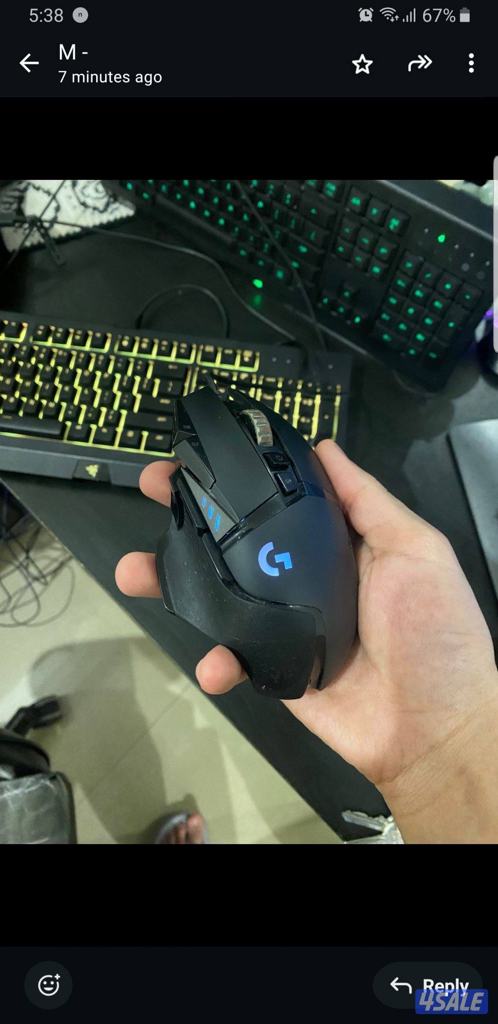 ماوس - Mouse  Logitech و كيبورد Razer1