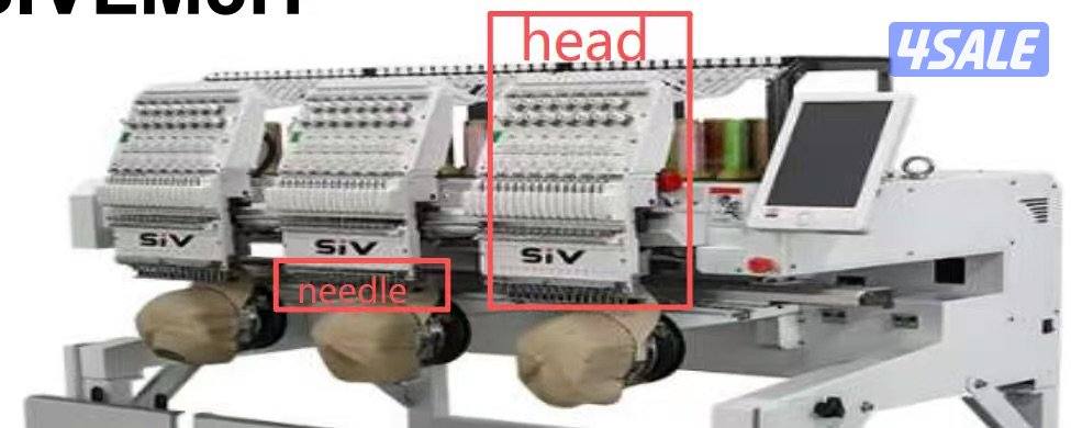 للبيع مكينة تطريز 3 رؤوس و 15 إبرة جديدة بالكرتون0