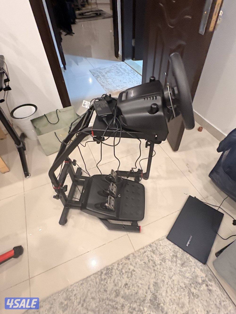 Steering wheel gear and stand سكان جيرو وقاعدة4