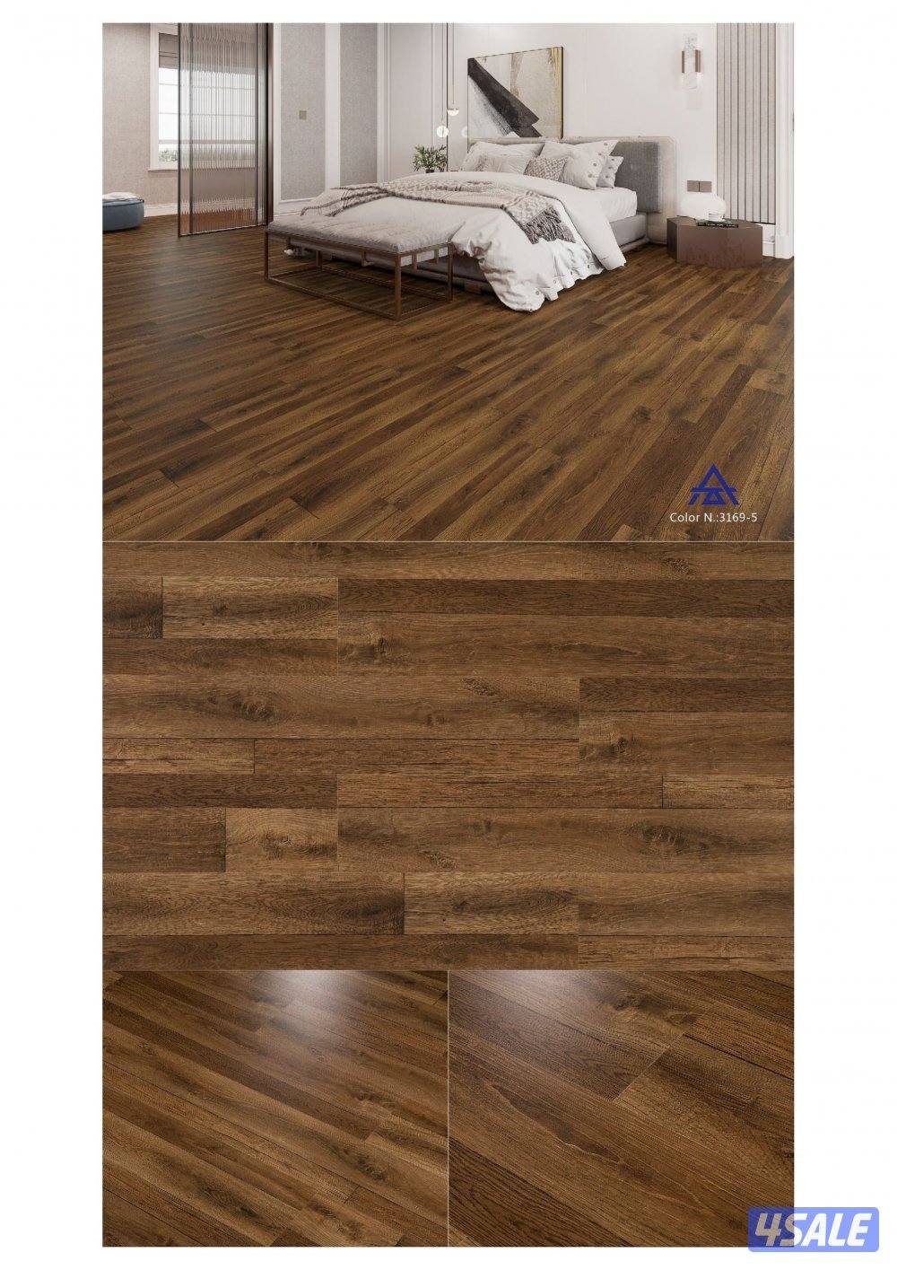 اصباغ : أرضيات باركيه خشب ، شرائح البلاستيك ، ورق جدران؛ نعله فوم، بدي0