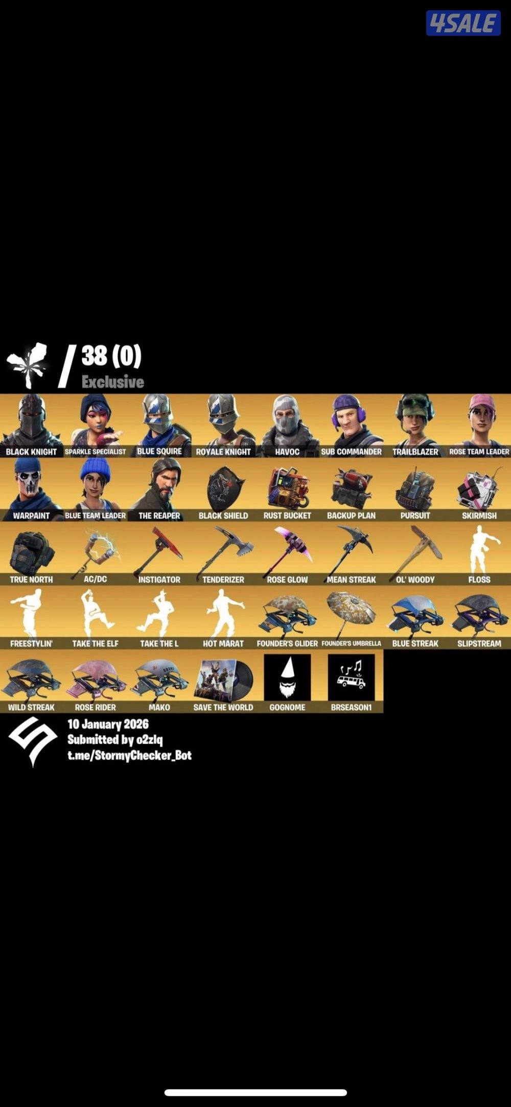 حساب فورت للبيع شيطون5